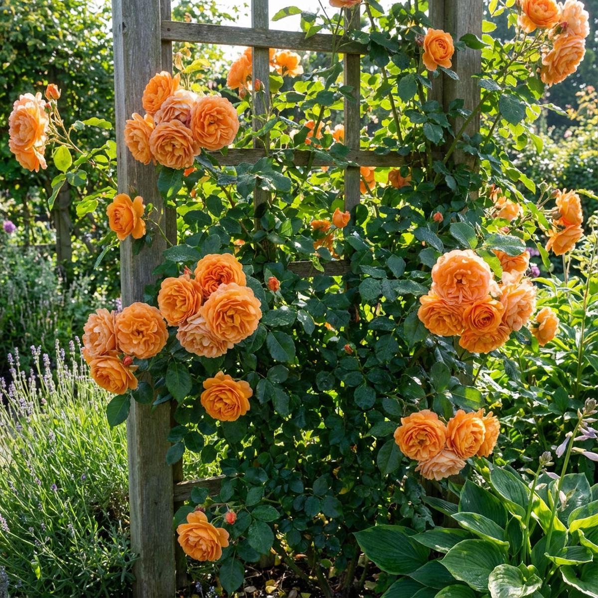 Deep Orange Climbing Rose Seeds for Planting