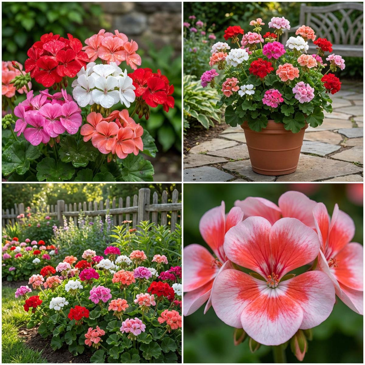 Multi-Color Geranium Flower Seeds for Unique and Dynamic Garden Planting