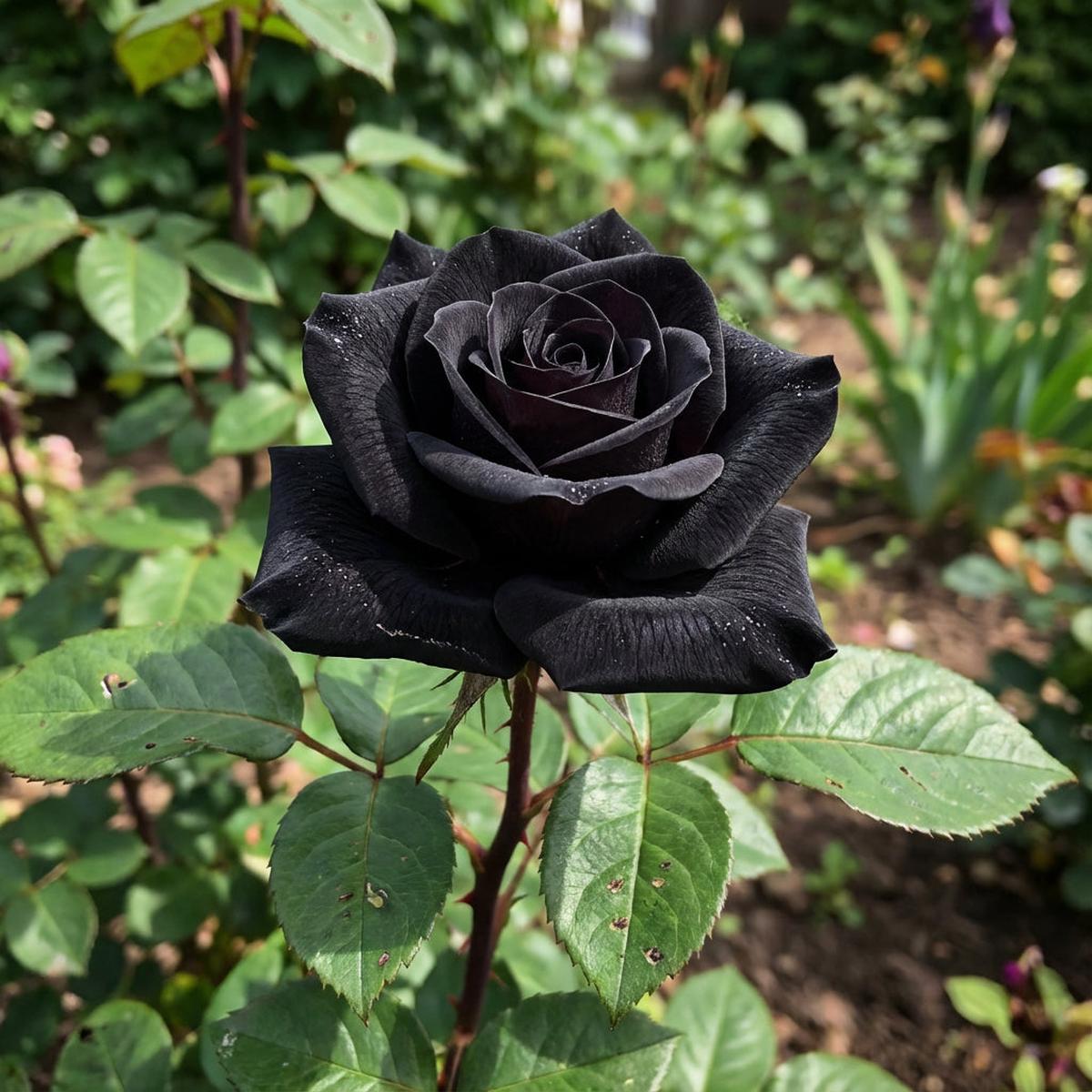 Rose Flower Black Seeds for Planting Seed for Stunning Dark Blooms, Ideal for Unique Garden Displays and Elegant Landscaping