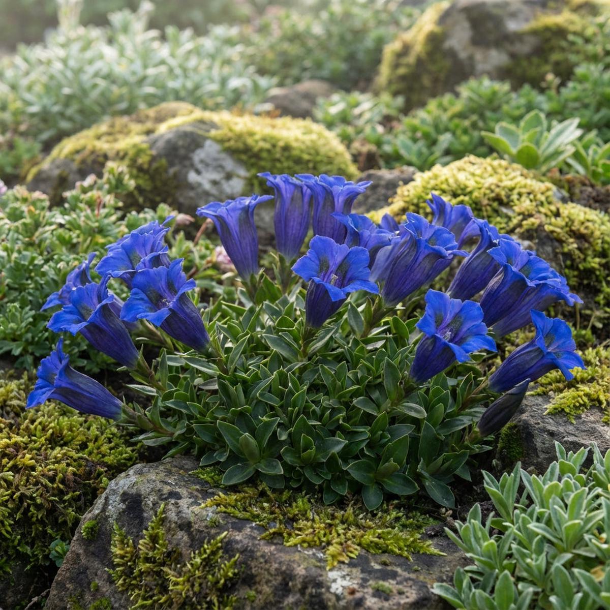 Gentiana Acaulis Flower Seeds for Planting - Blue Variety