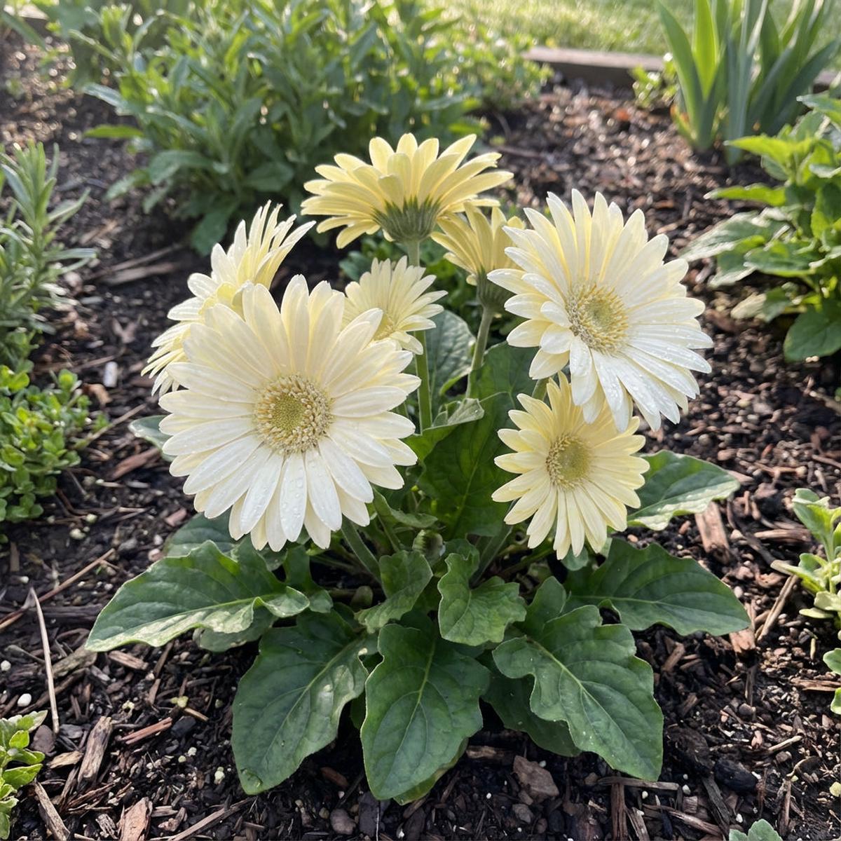 White Gerbera Vanilla Seeds for Planting Ideal for Stunning Floral Displays and Fresh Garden Beautification