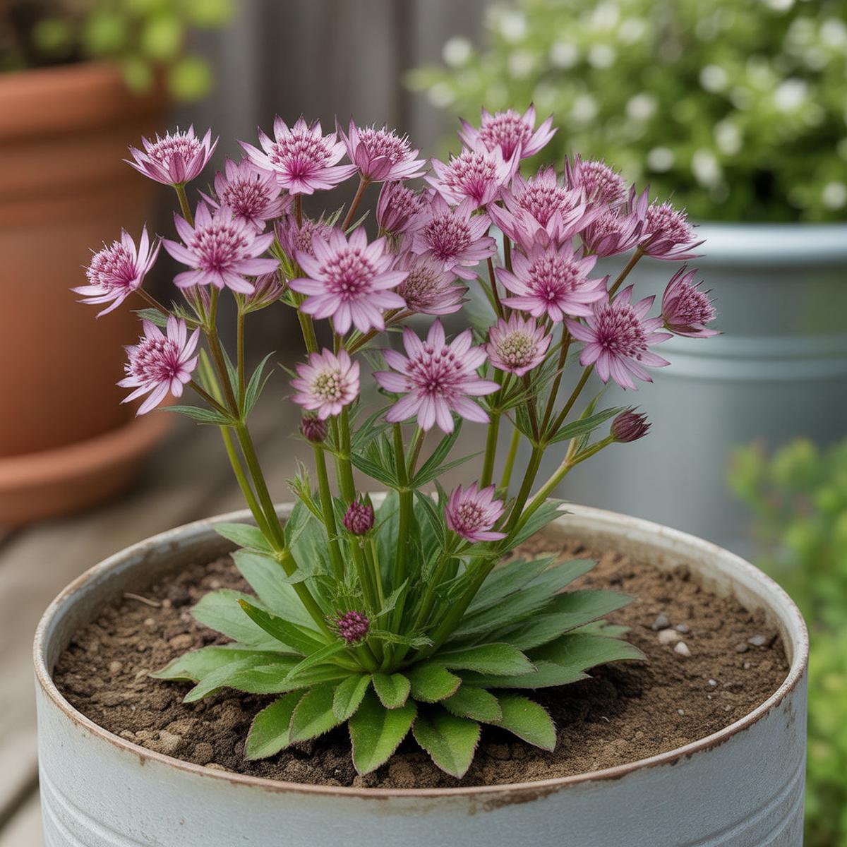 Purple Astrantia Flower Seeds for Planting Perennial Variety