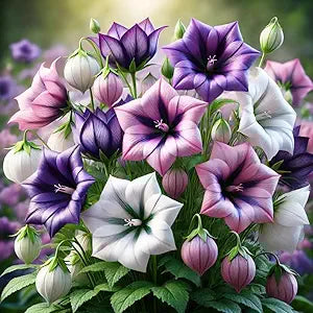 PLATYCODON Balloon Platycodon grandiflorus Mixed Flower Seeds for Planting in Flower Bed