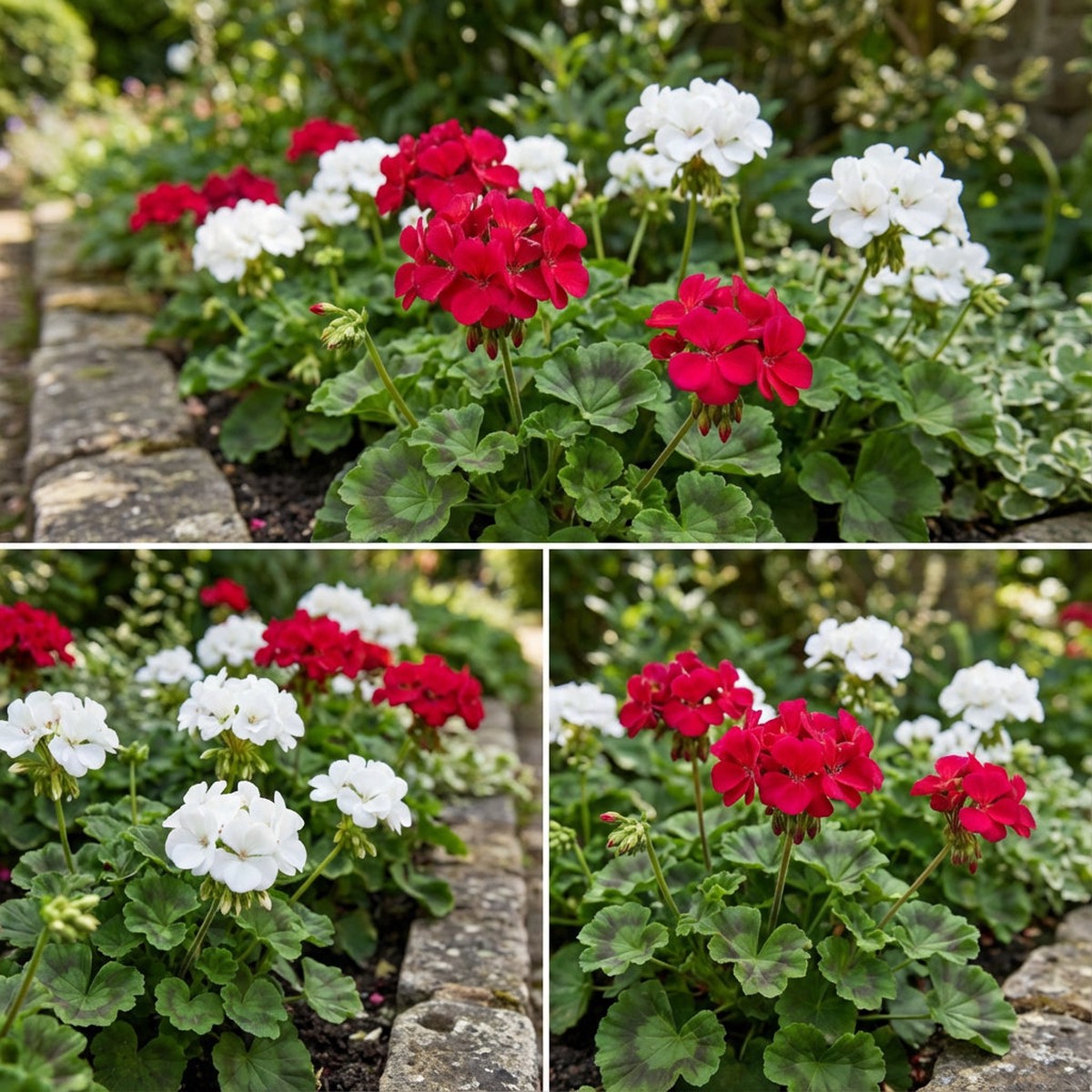 Planting Geranium Seeds in Maroon Red & White for a Lively Garden