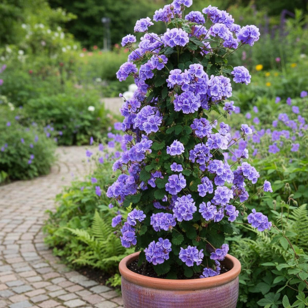 Deep Blue Geranium Flower Seeds, Planting Guide and Tips