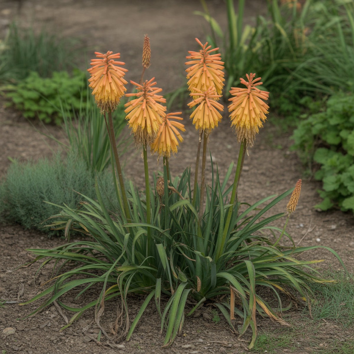 Orange Kniphofia Planting Seeds Vibrant Perennial Flowers for Your Garden