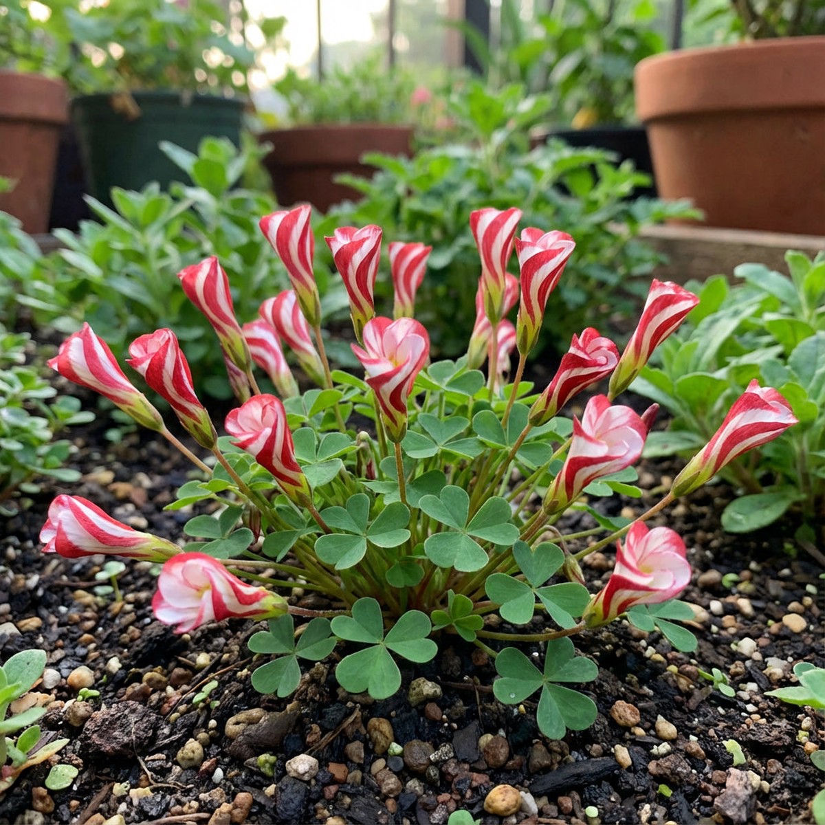 Red White Candy Cane Flower Seeds for Planting Vibrant Annual Blooms