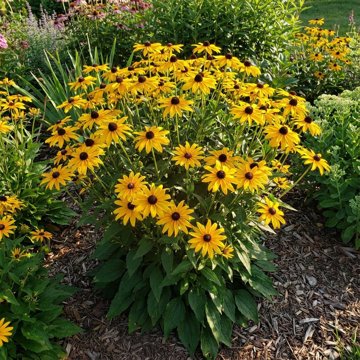 Yellow Rudbeckia Goldstrum Flower Planting Seeds for Bright, Cheerful Blooms in Your Garden