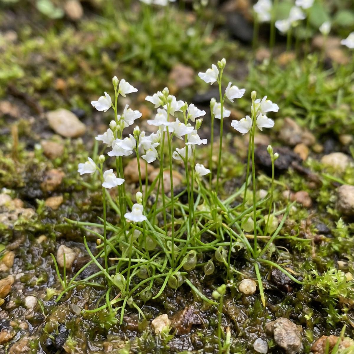 White Utricularia Bisquamata Flowering Seeds Effortless Growth for Stunning Blooms