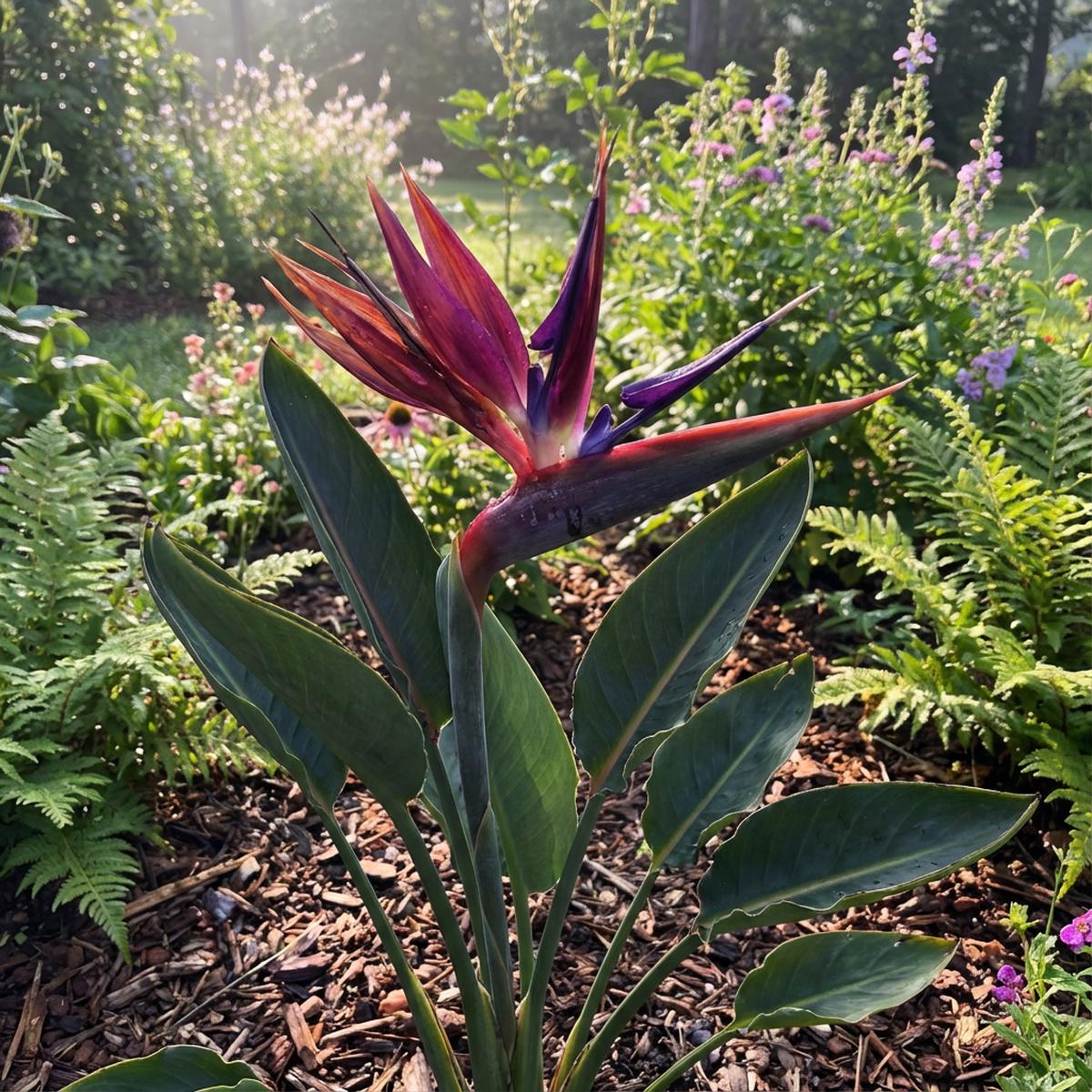 Violet Red Strelitzia Seeds for Planting - Exotic Flower Seeds
