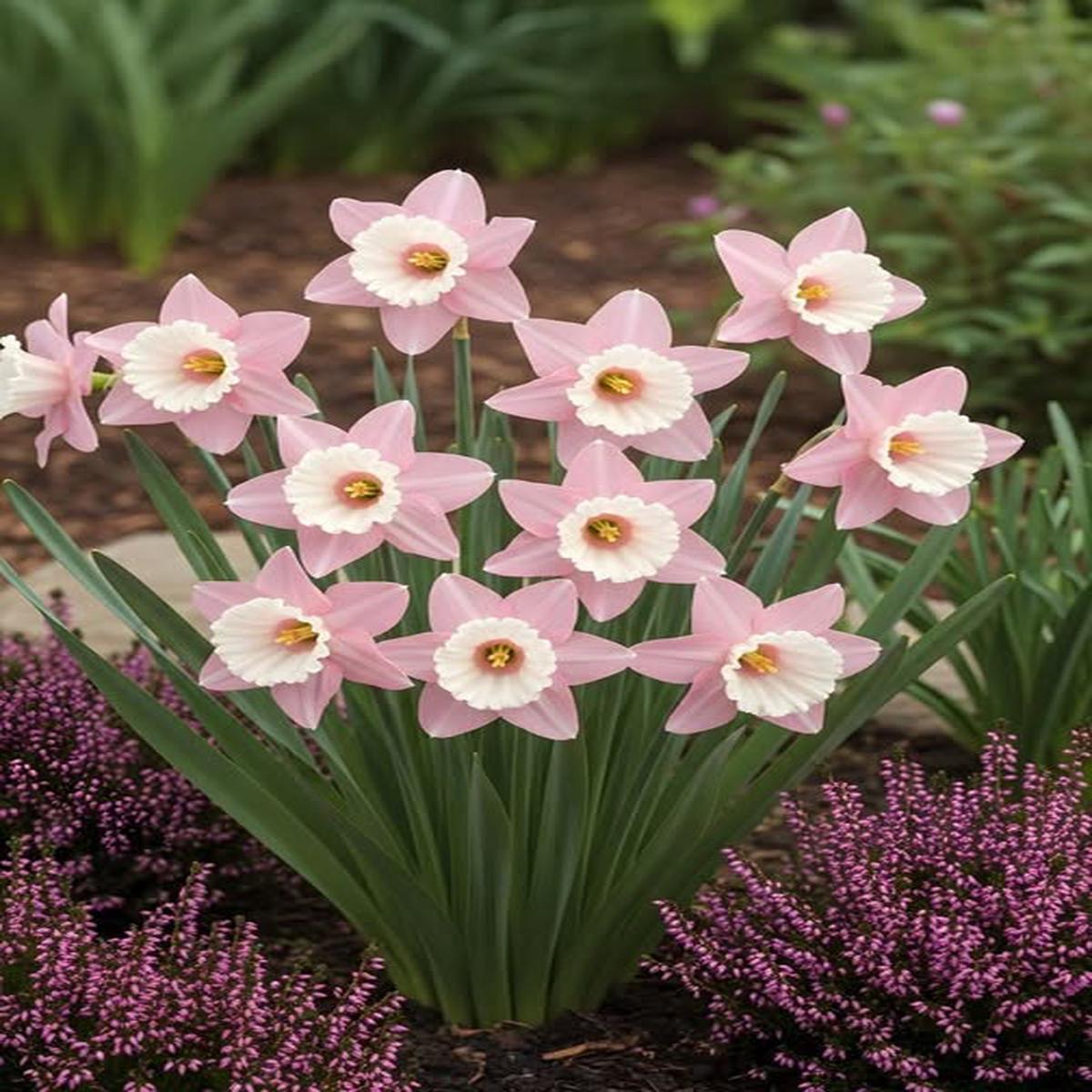 Baby Pink White Daffodil Flower Seeds for Planting  Heirloom Non-GMO Organic Garden Seeds  Shade Tolerant, High Germination