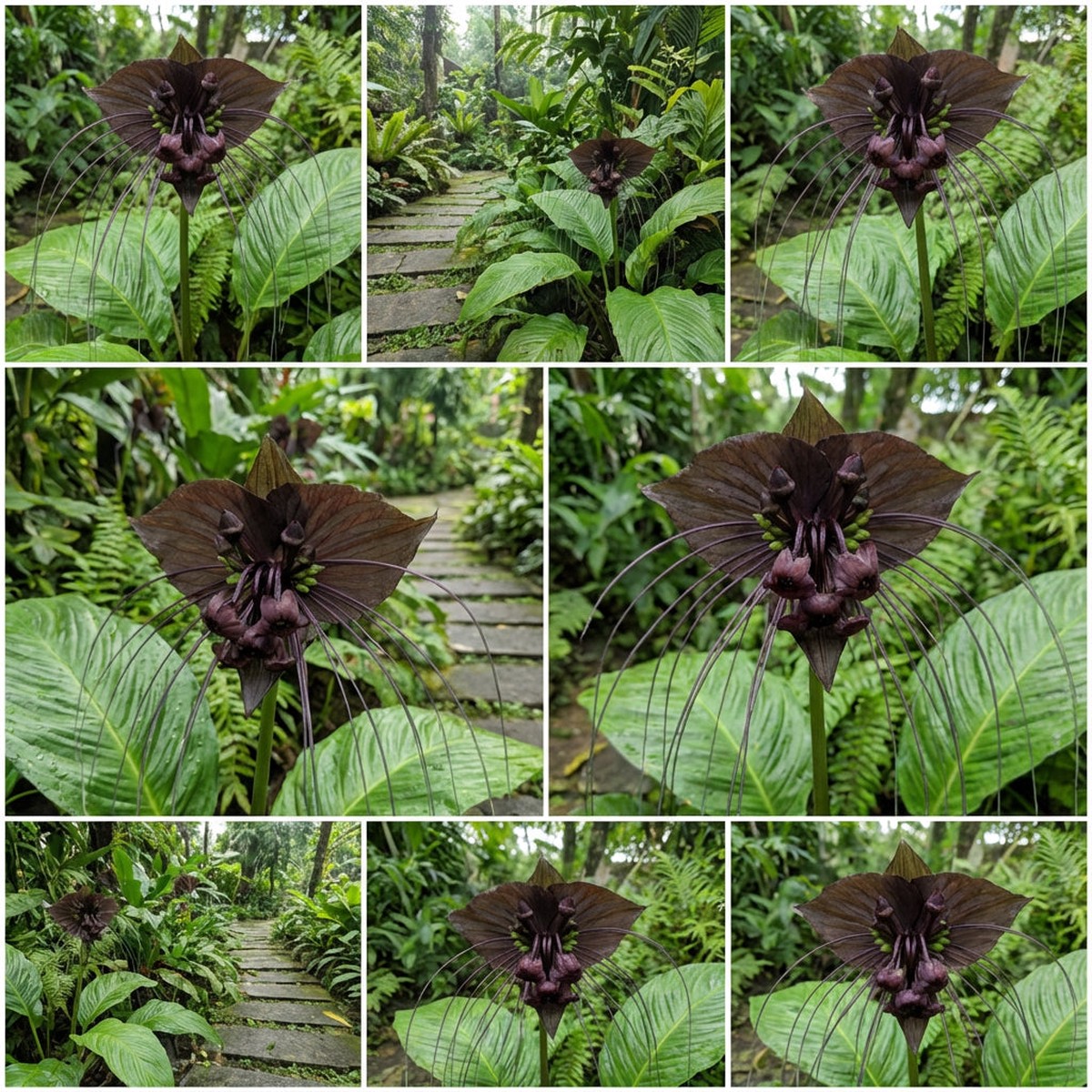 Black Tacca Chanteri Seeds - Exotic Planting Seeds