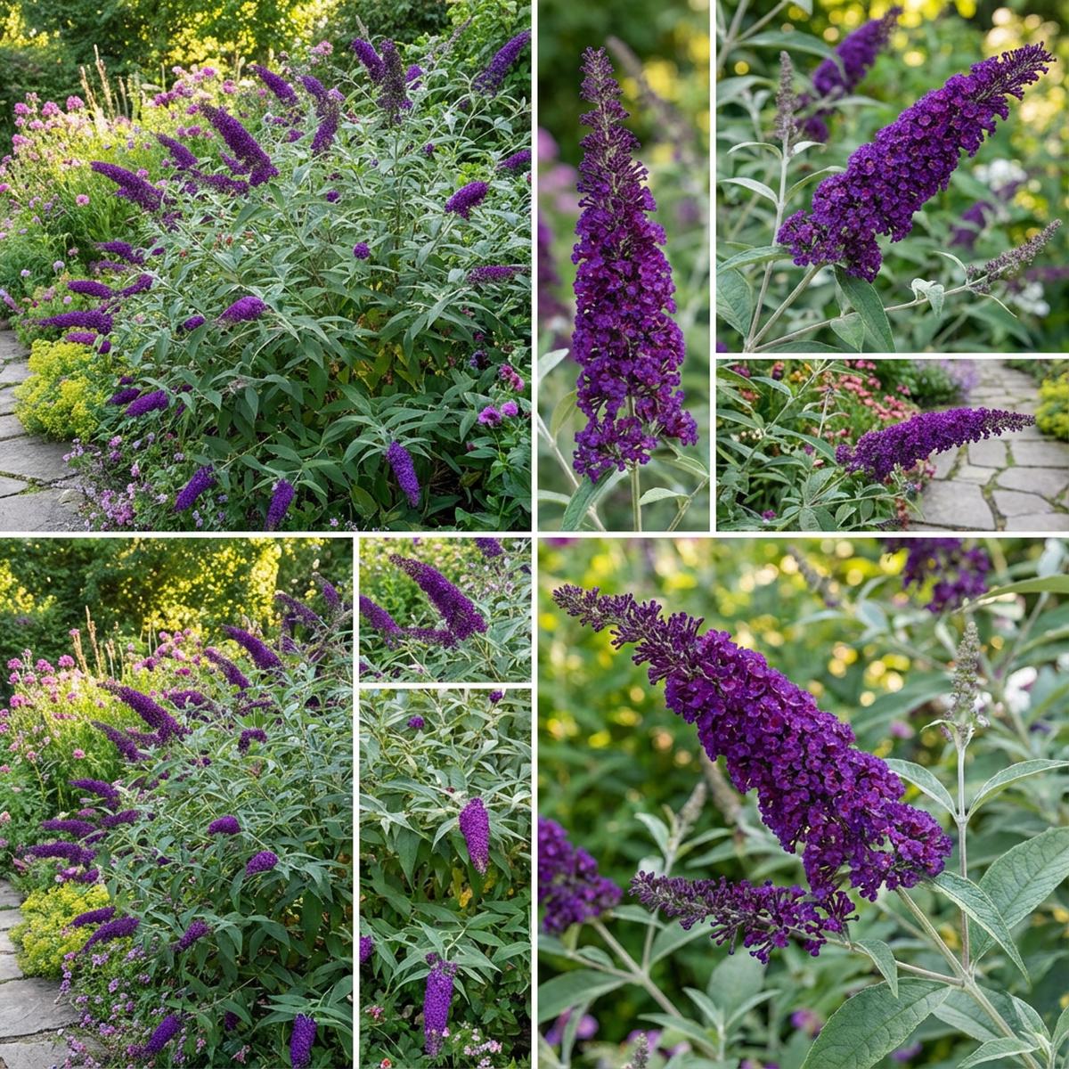 Violet Buddleja Davidii Flowering Seeds for Planting