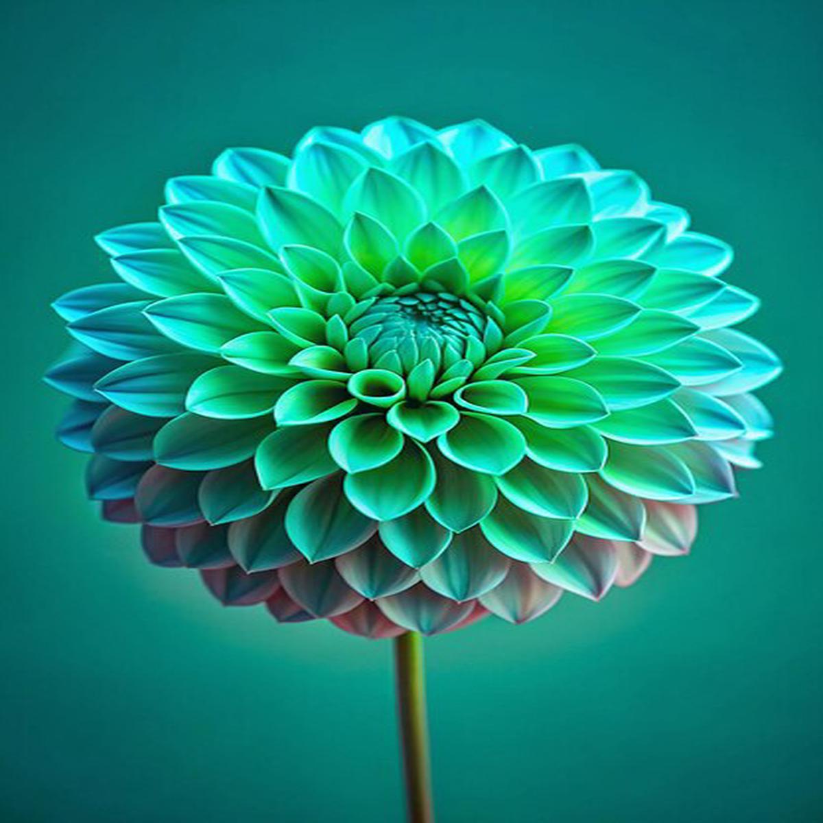 Blue Green Dahlia Flower Seeds for Planting  Pollinator Friendly, Heirloom, Non-GMO, High Germination Organic Garden Seeds