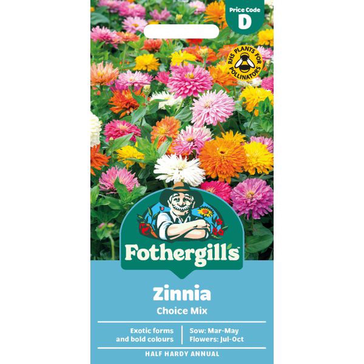 Zinnia Choice Mixed Flower Seeds