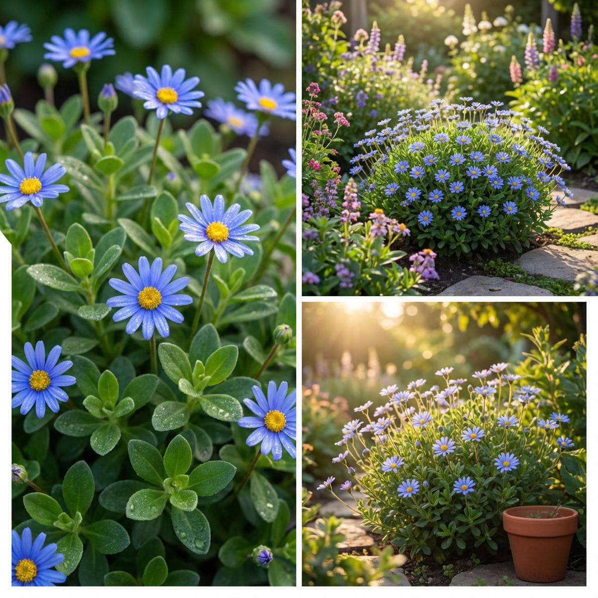 Blue Felicia Amelloides Flower Seeds for Easy Planting