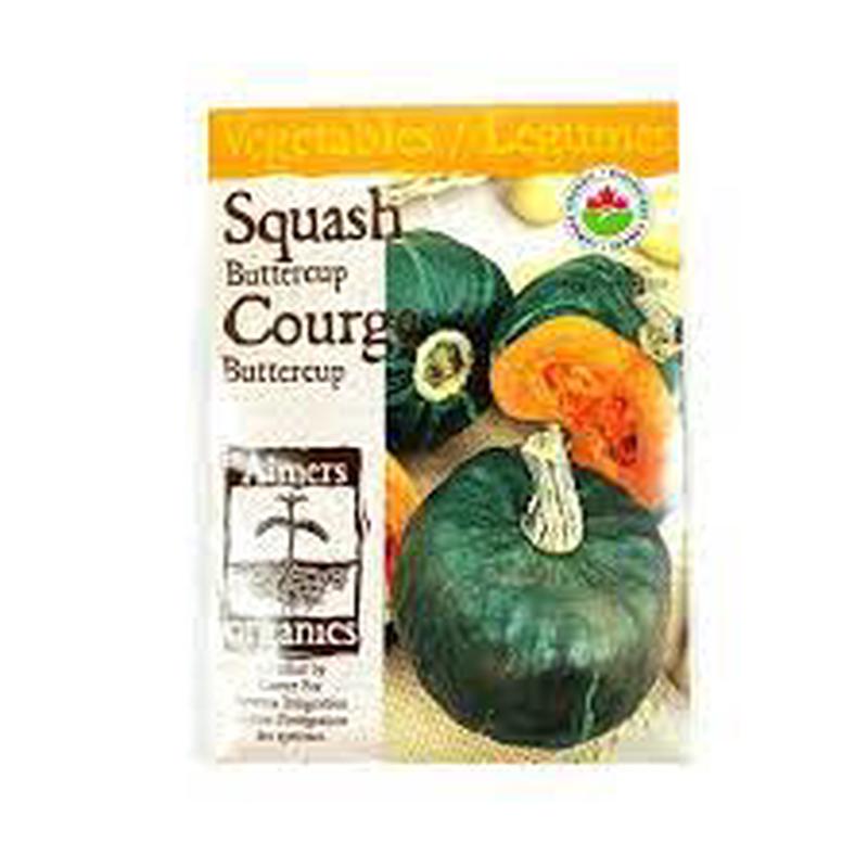 Aimers Organic Squash Burgess Buttercup Seed Packet