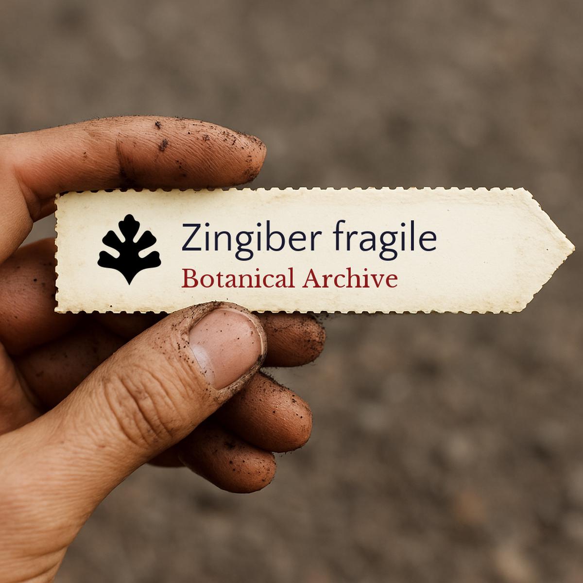 Zingiber fragile SEEDS