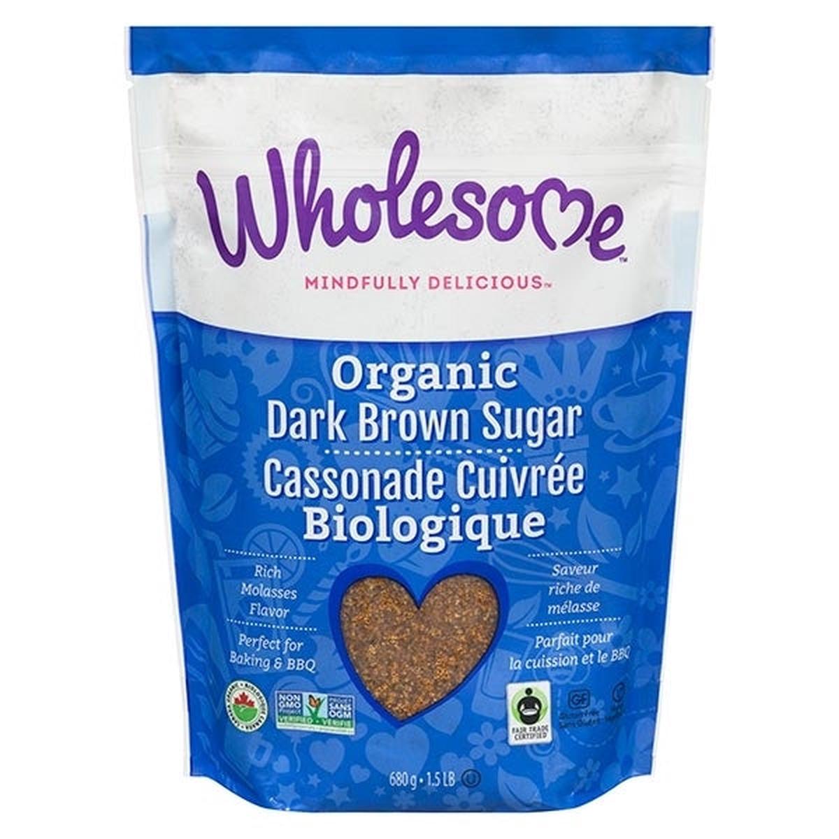 Wholesome Organic Dark Brown Sugar 681g