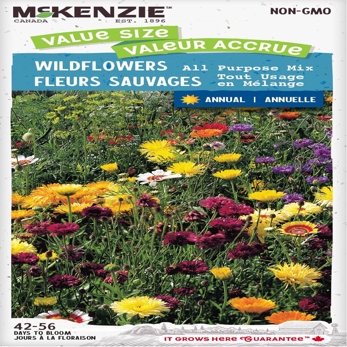 Wildflower All Purpose Mix Jumbo Pack - McKenzie Seeds
