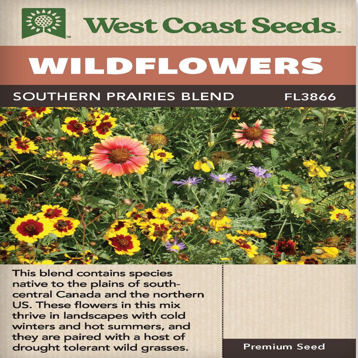 Wildflowers Southern Prairies Blend - West Coast Seeds