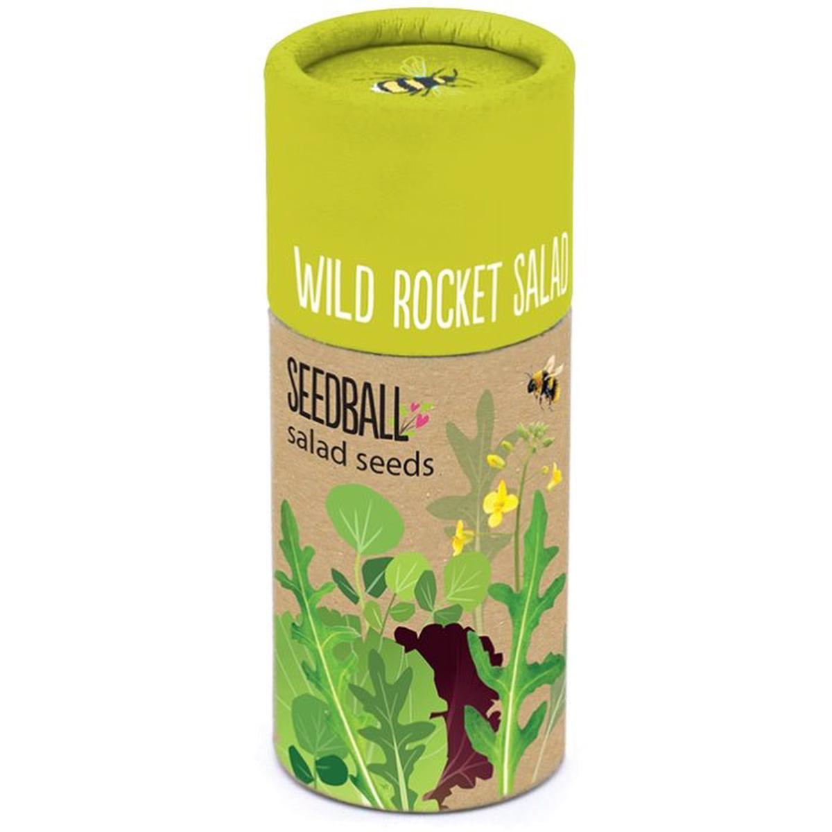 Wild Rocket Salad Herb Garden Seedball Tubes