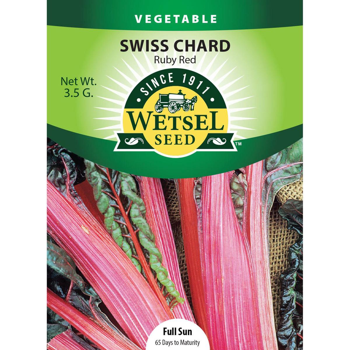 Wetsel Seed Ruby Red Swiss Chard Seed