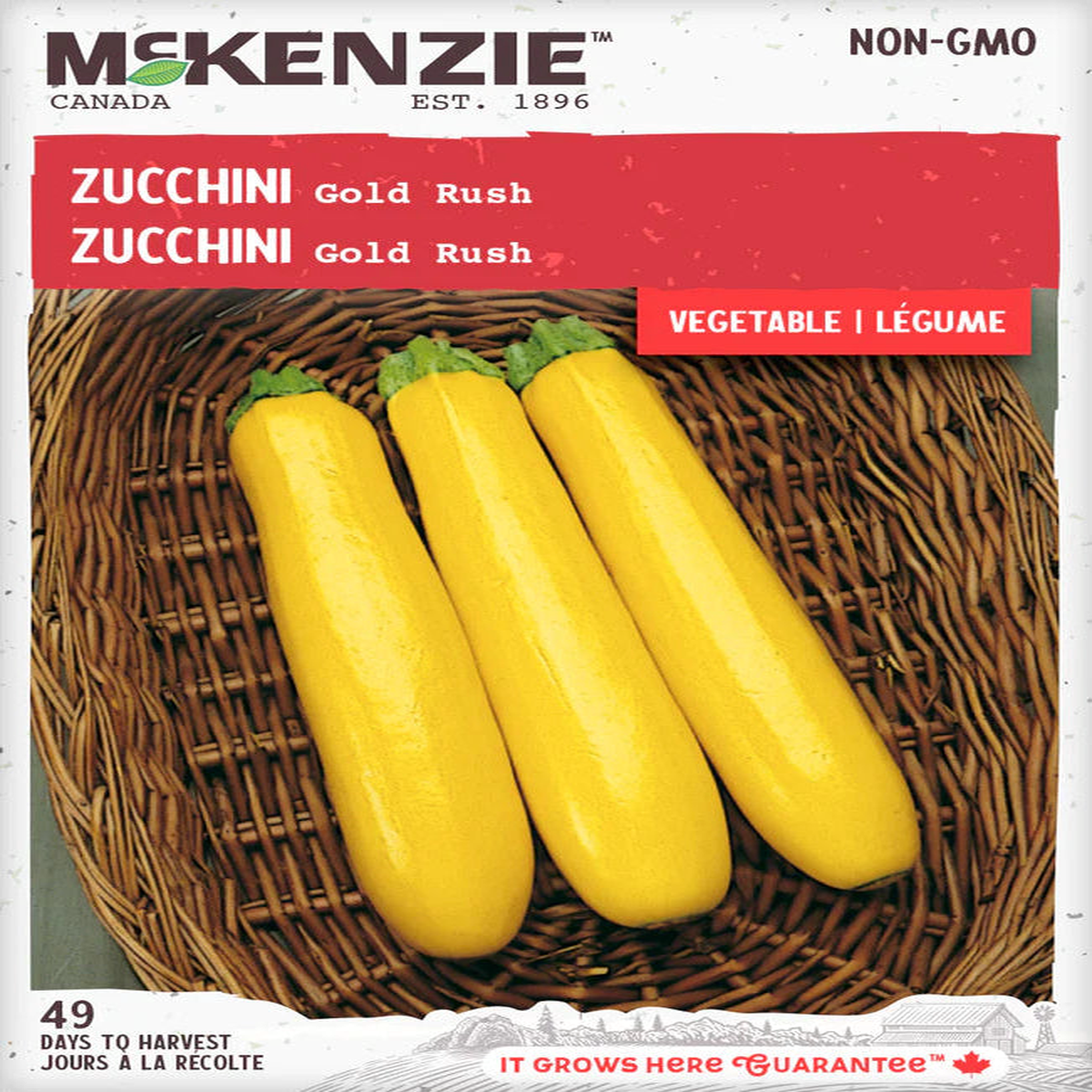 Zucchini Gold Rush - McKenzie Seeds