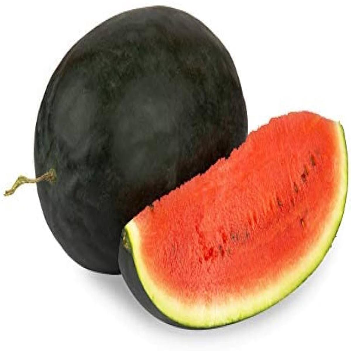 Black Watermelon Fruit Seeds  Sweet & Juicy Melons, Heirloom & Non-GMO Seeds for Garden Cultivation (100 pcs)