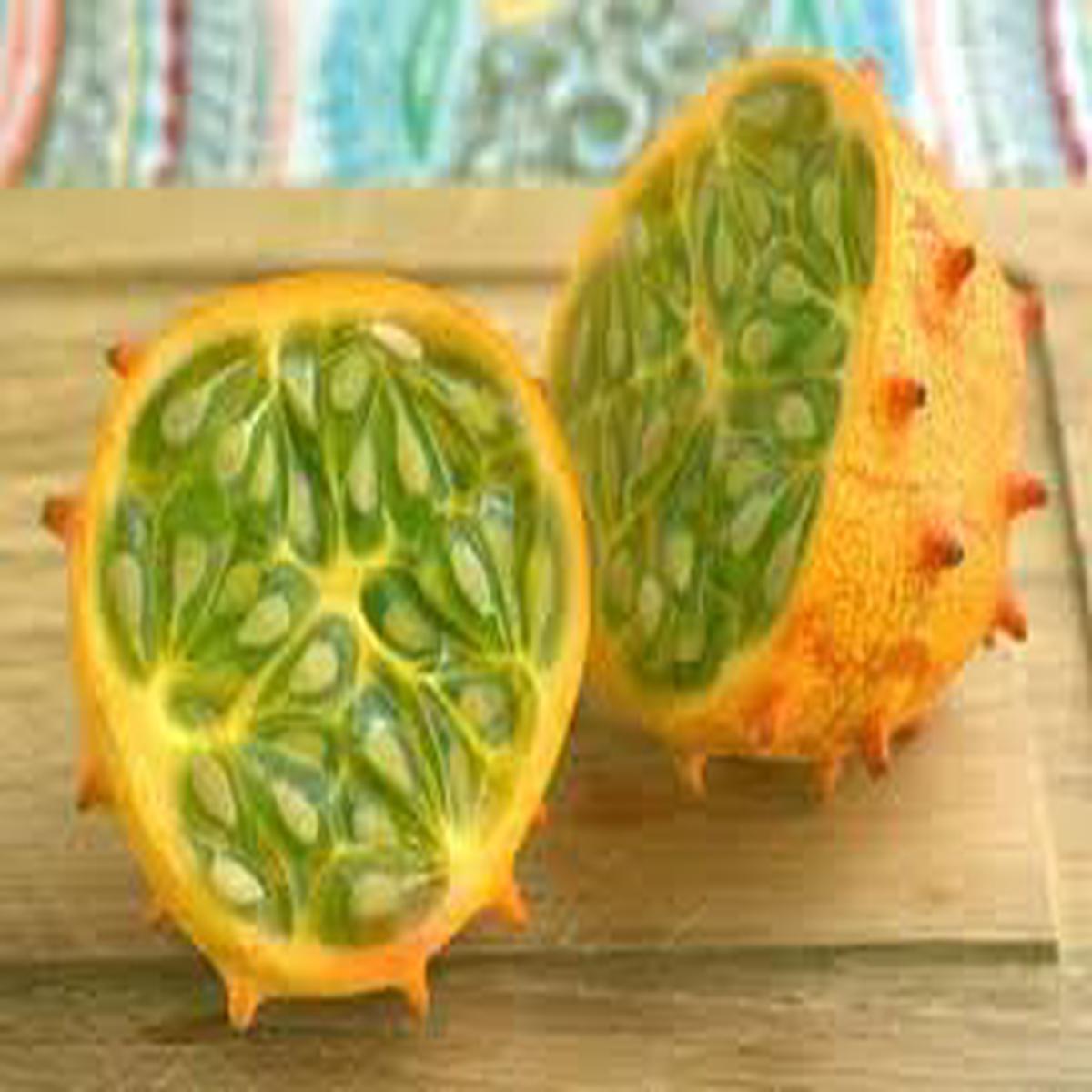 Kiwano Cucumis Fruit Seeds for Planting  Exotic, Unique Fruits, Heirloom & Non-GMO, High Germination Seeds
