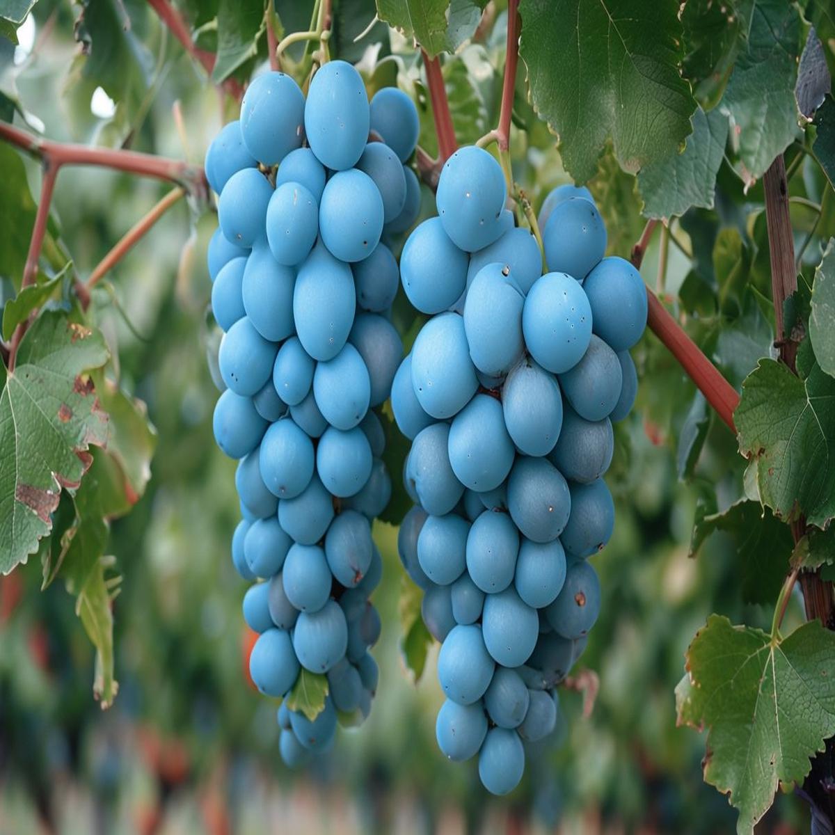 Heirloom Sky Blue Grape Fruit Seeds for Planting  Unique Grape Varieties, Non-GMO Seeds for Home Garden