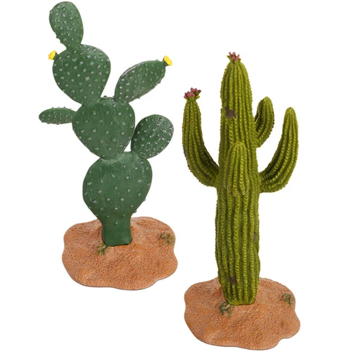 2 Pcs Decorative Cactus Artificial Plants Model Office Fake Decorations