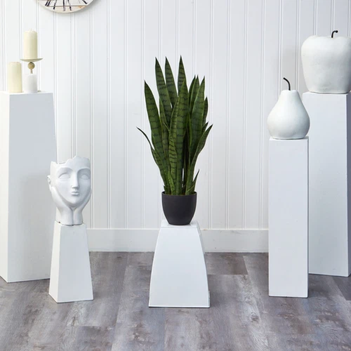 3 Sansevieria Snake Artificial Plant w/35 Lvs Home Office Decor. Retail $126