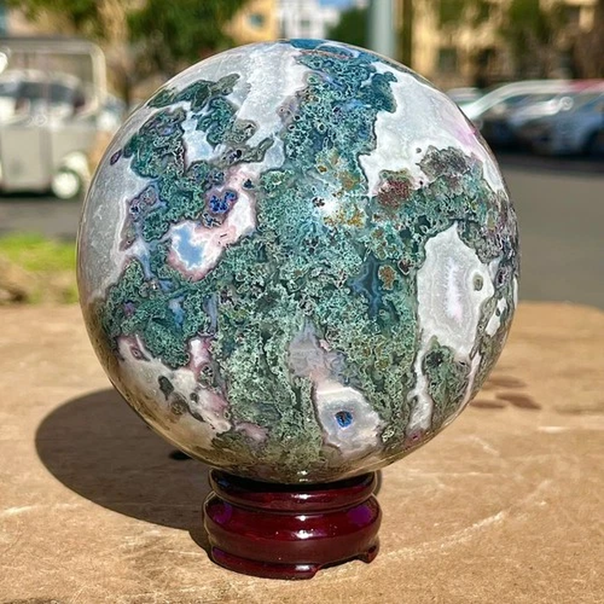 3.85LB Earth Aquatic Plants Water Plants Moss Agate Balls