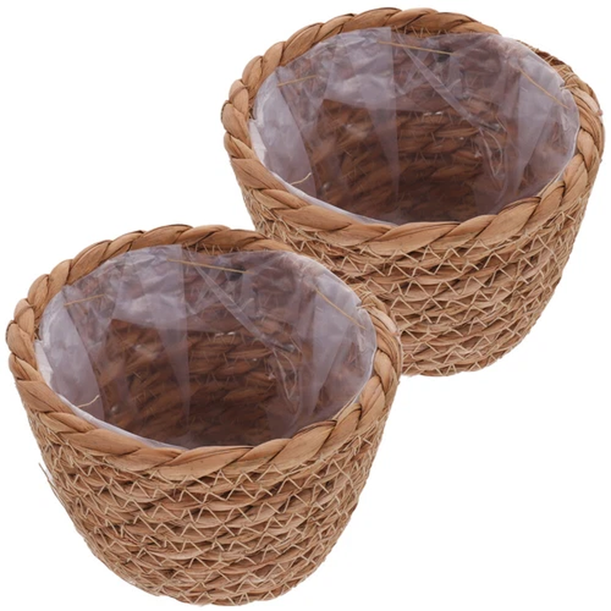 2 Pcs Seagrass Plant Basket Woven Planter for Small Plants Wicker Pots
