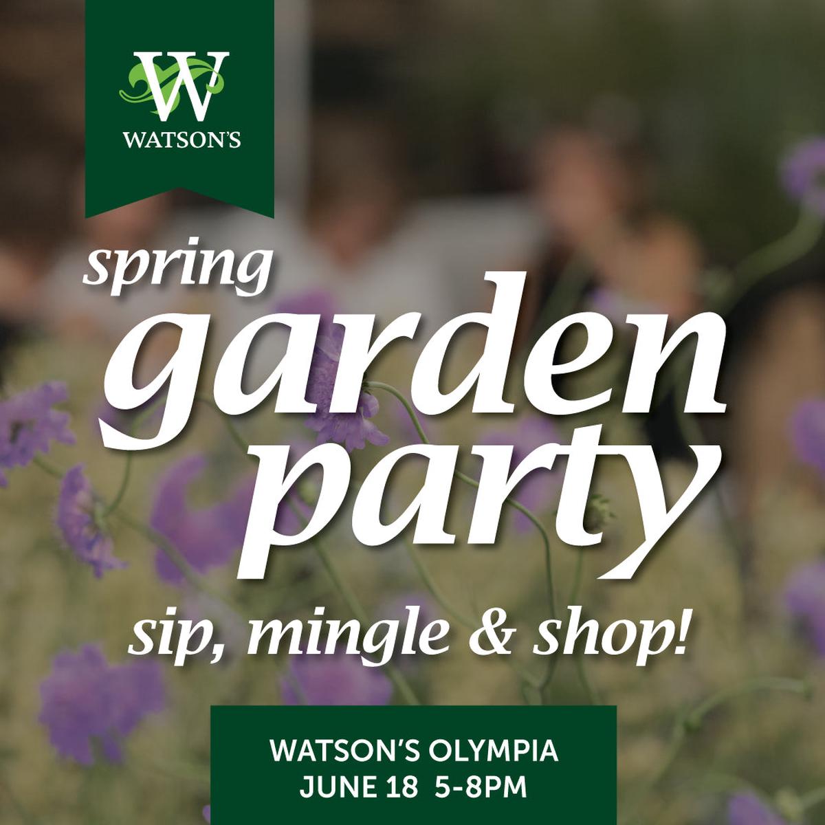 Spring Garden Party at Watson's Olympia, June 18