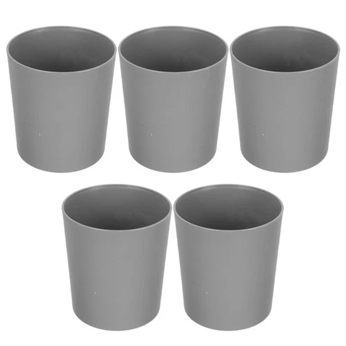5pcs Plastic Flower Pots Planting Flower Container Bonsai Flower Pot Garden