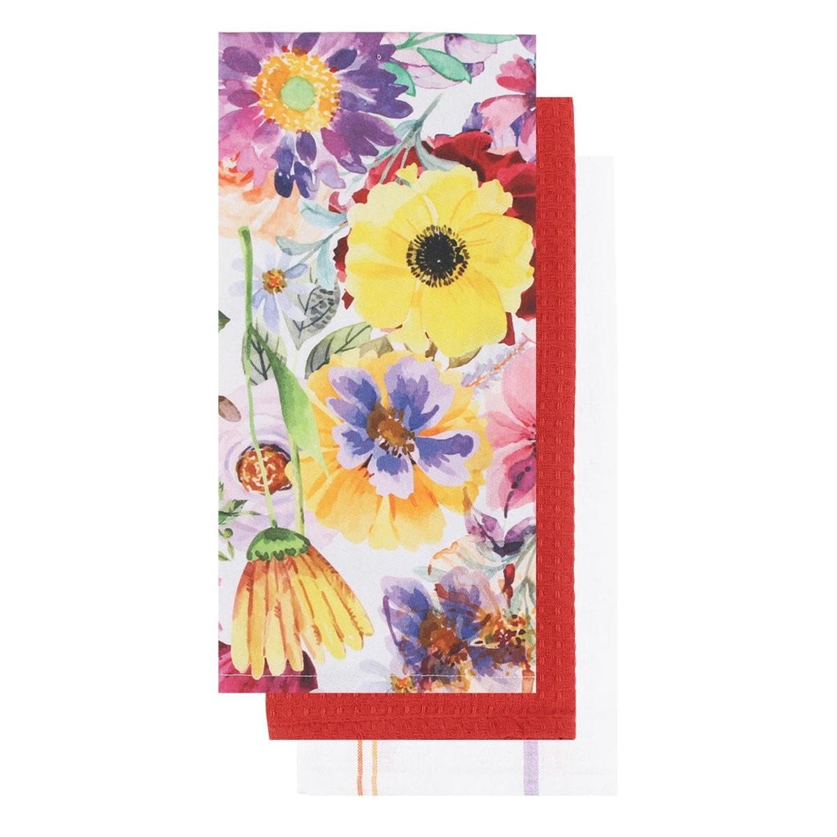 Mixed Floral Tea Towel Set