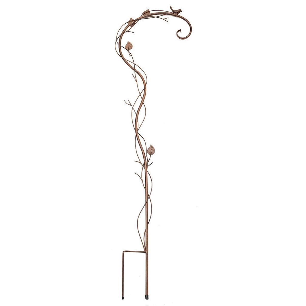 Bird & Leaf Shepherd Hook 50"