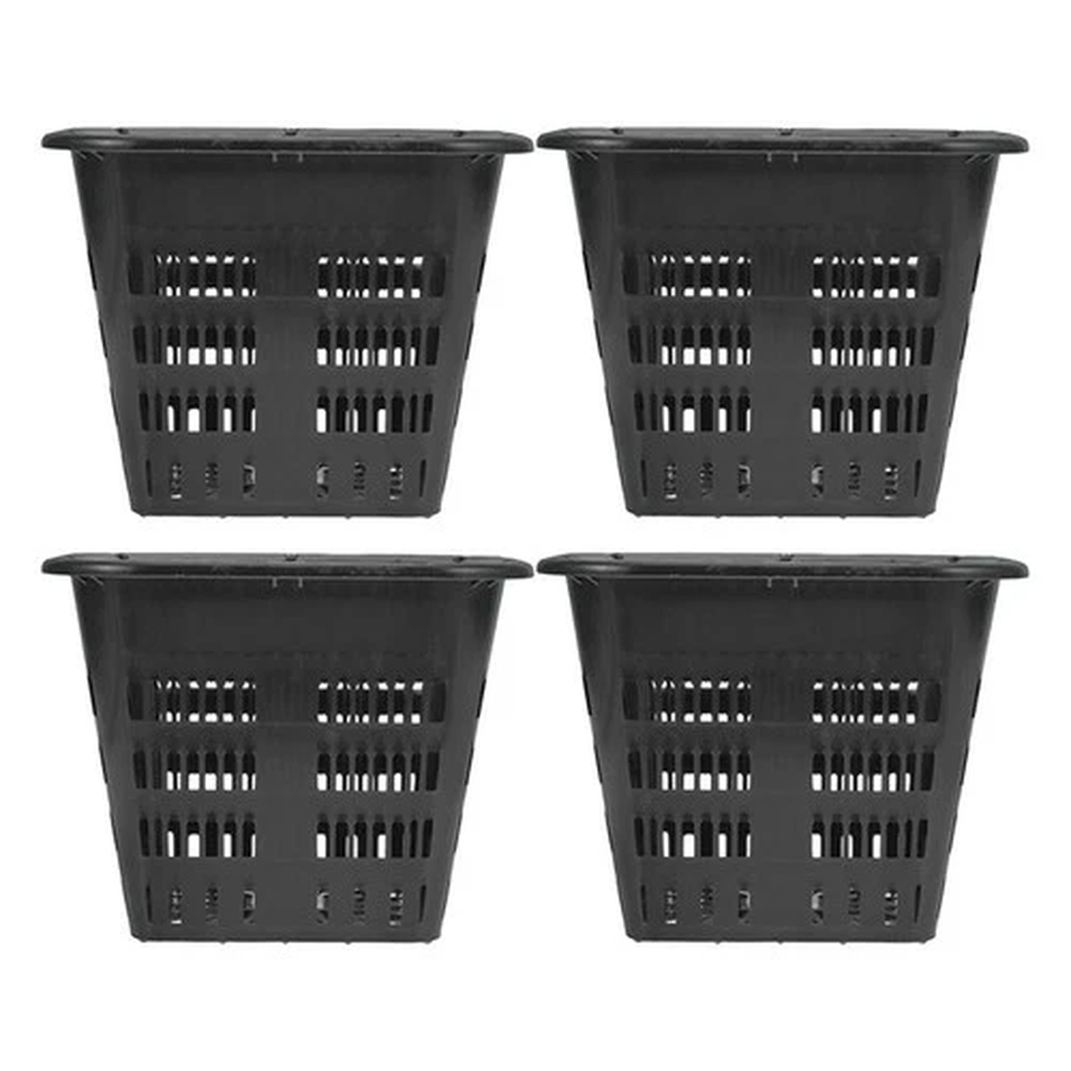 4 Pcs Flower Pot Garden Slotted Net Pots Hydroponic Flowerpot Plastic