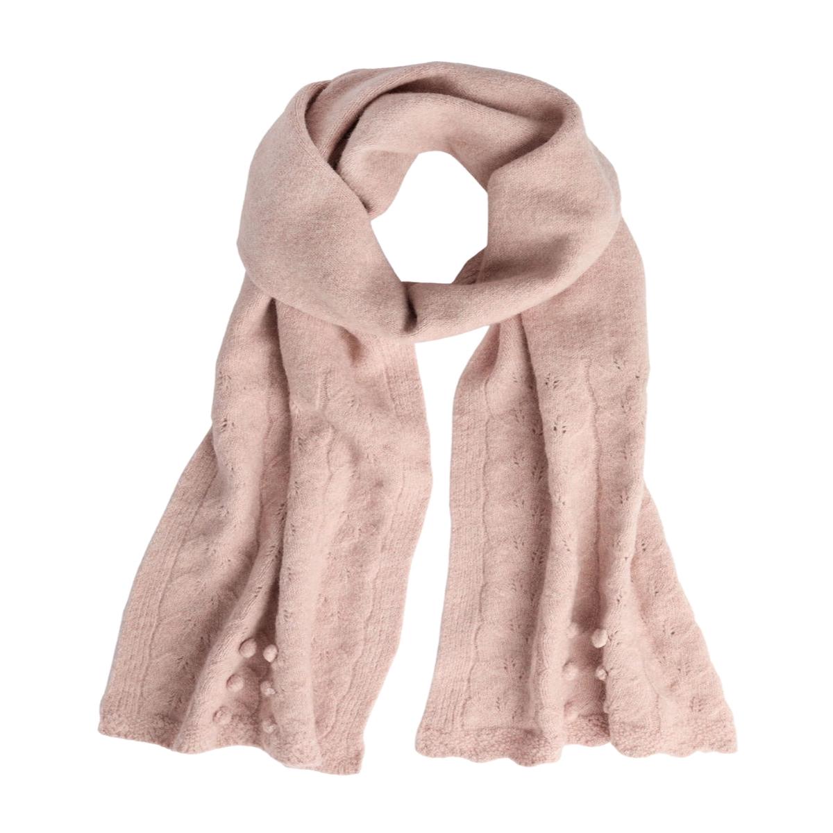 Coco Dusty Rose Sweet Scallop Scarf