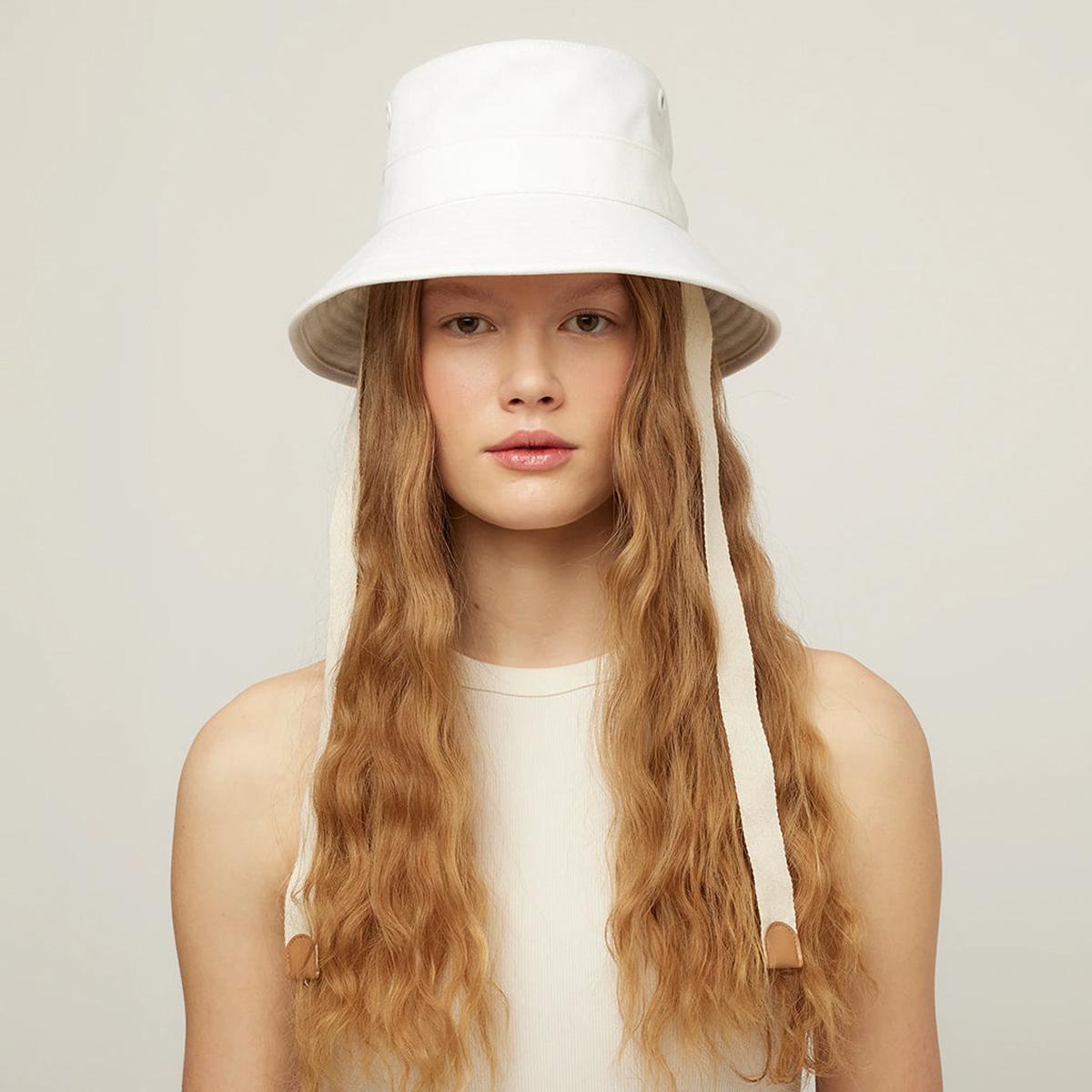 Tilley Wide Brim Canvas Sun Bucket White