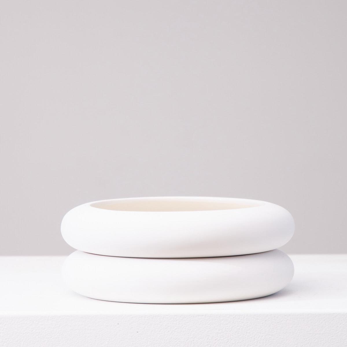 AREAWARE STACKING PLANTER Short White 8 Inch