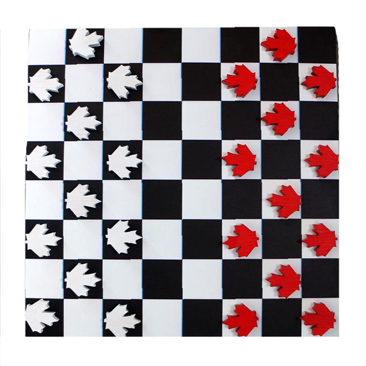 Canada Checkers Game 12in