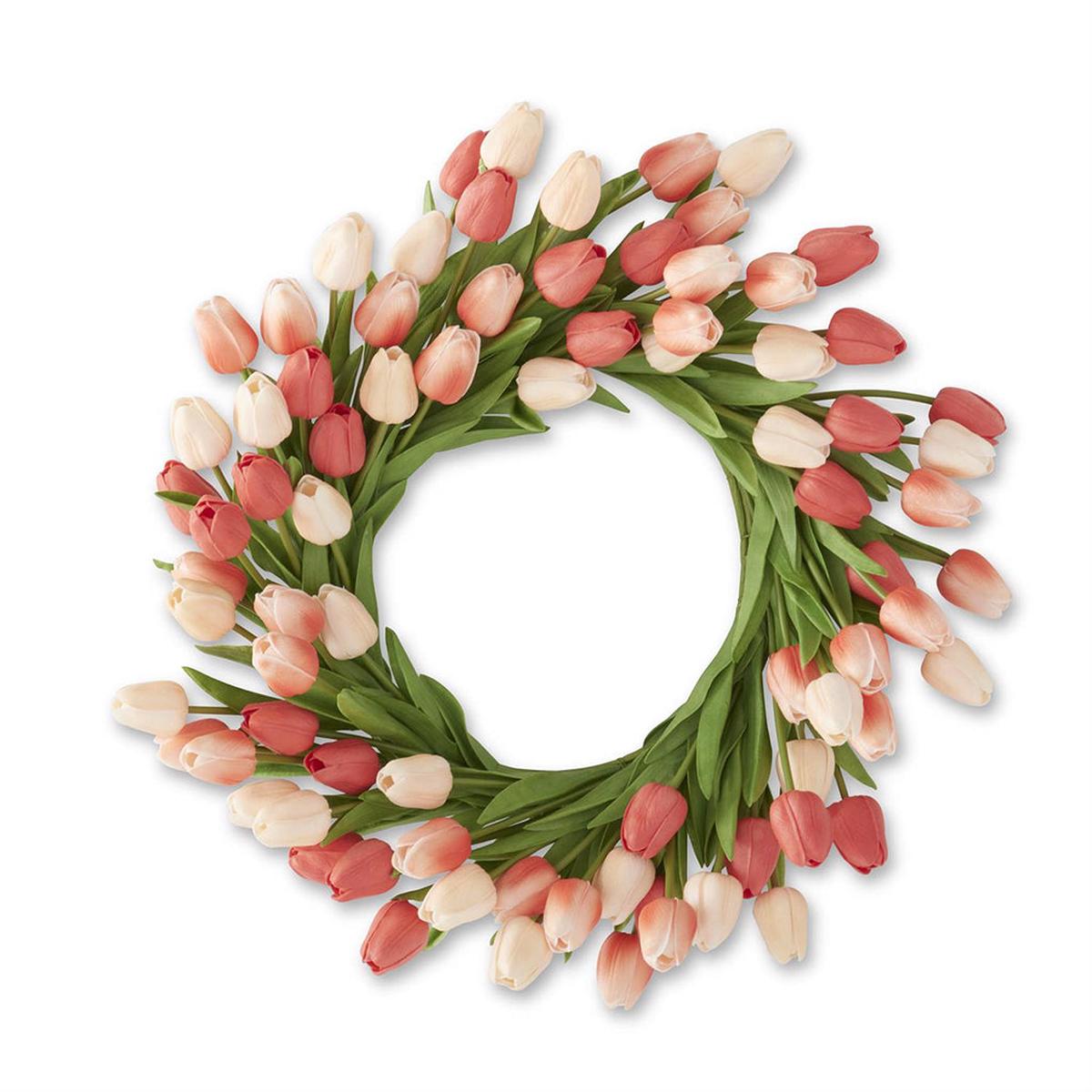 Real Touch Mini Tulip Wreath Everlasting