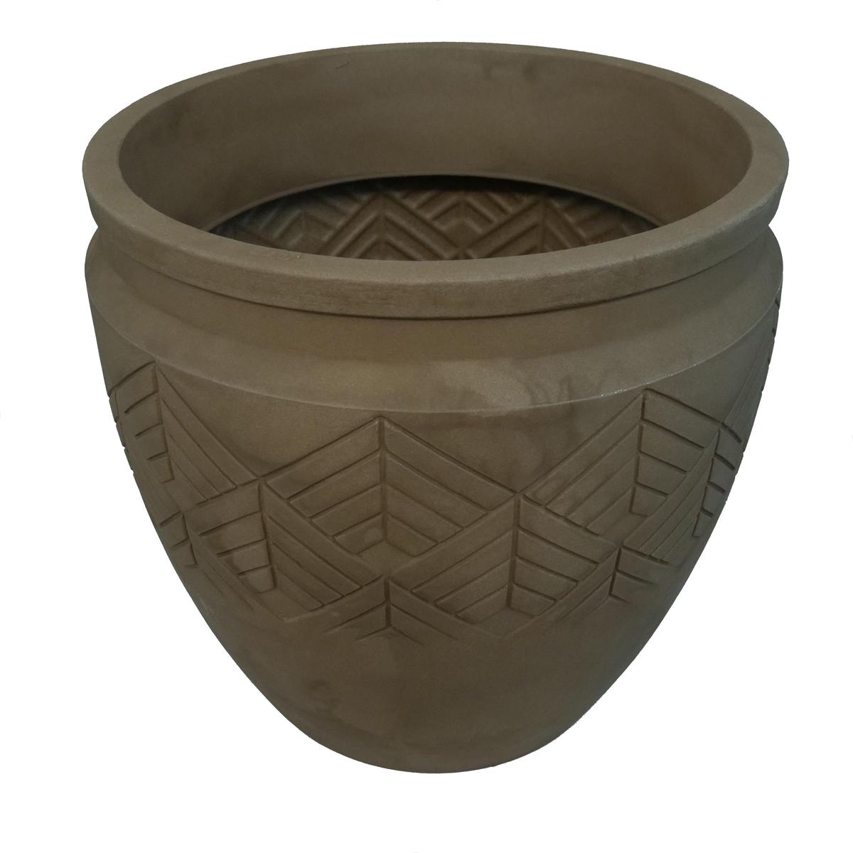 Tribe Round Planter Macchiato