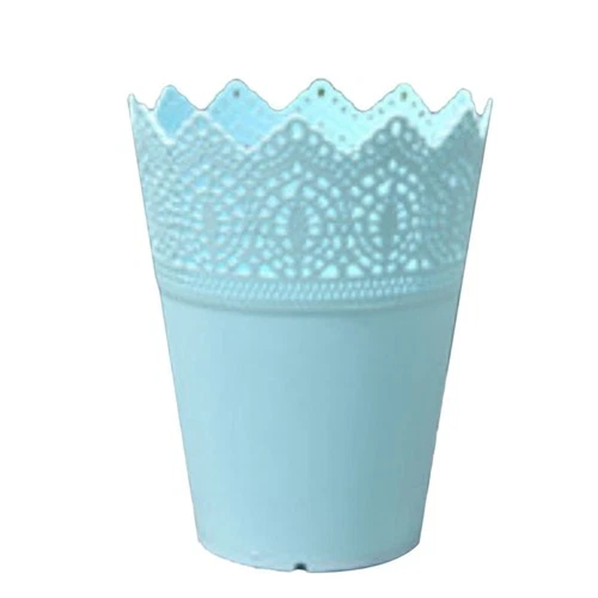 1PC Brand New Flower Pot Flowerpot Blue Flower Pot Green PP Resin Plastic