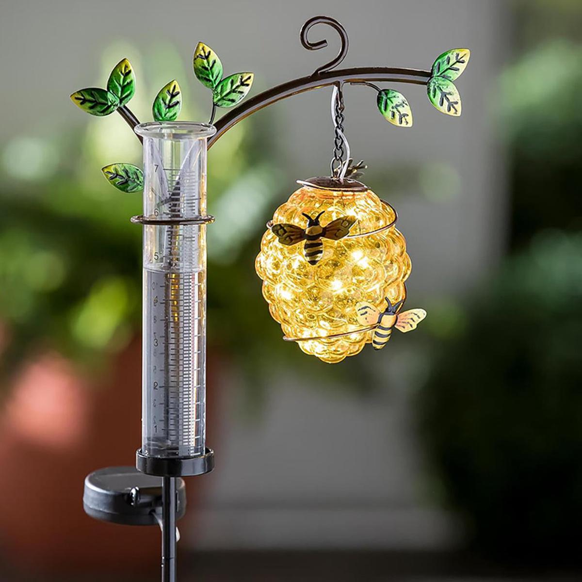 Solar Beehive with Rain Gauge 36in