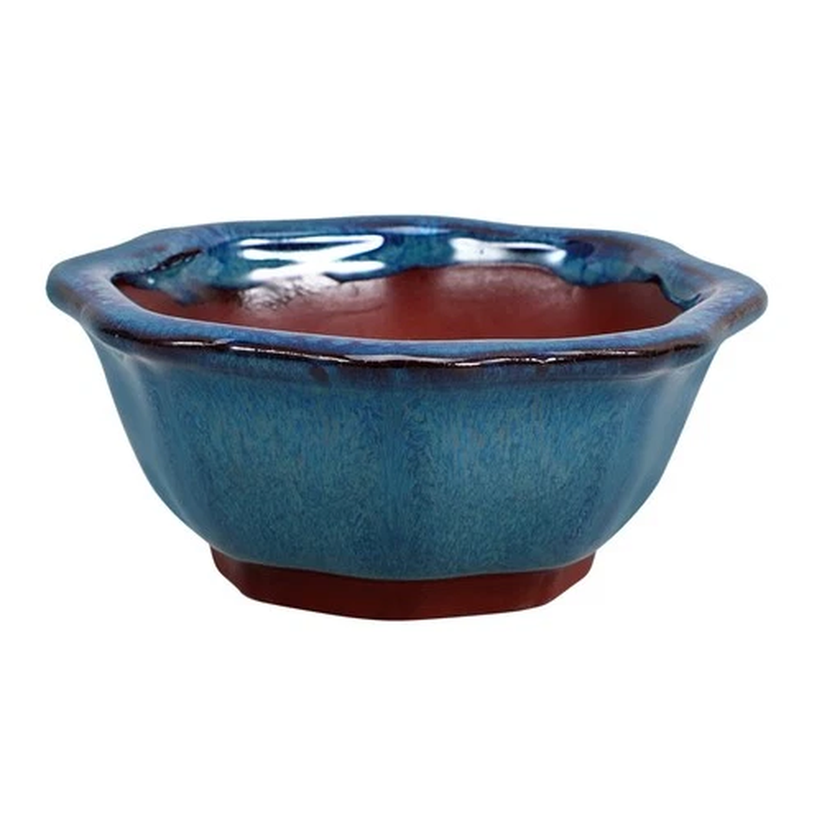 Set of 2 Orchid Ceramics Planter Succulent Pots Bonsai Flowerpot