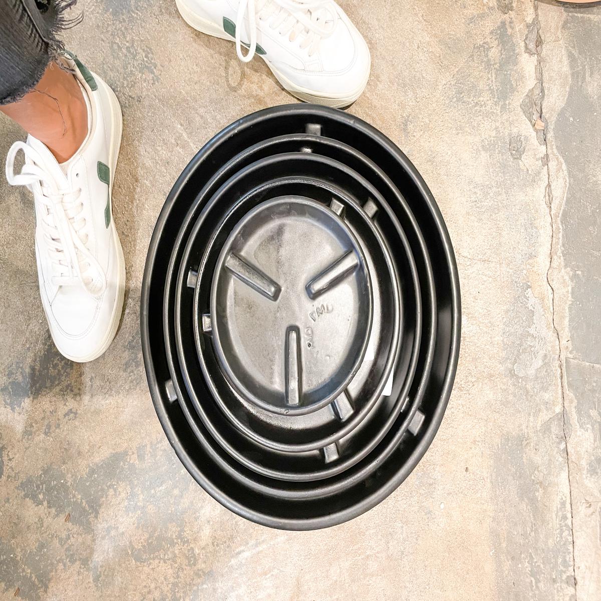 Black Glazed Clay Saucer